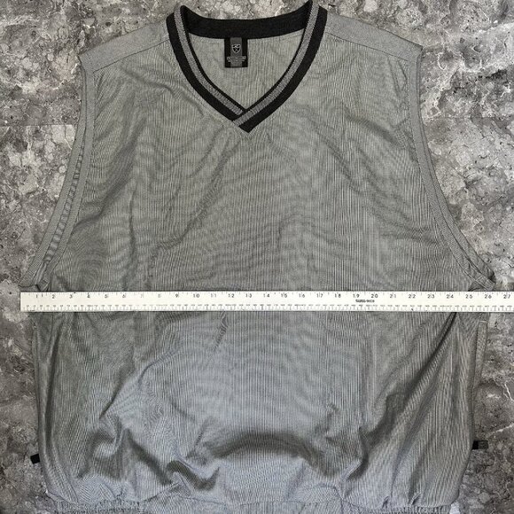 Vintage Nike Golf Vest Pullover Men Size XL Grey Windbreaker Tiger Golfing - Picture 3 of 6
